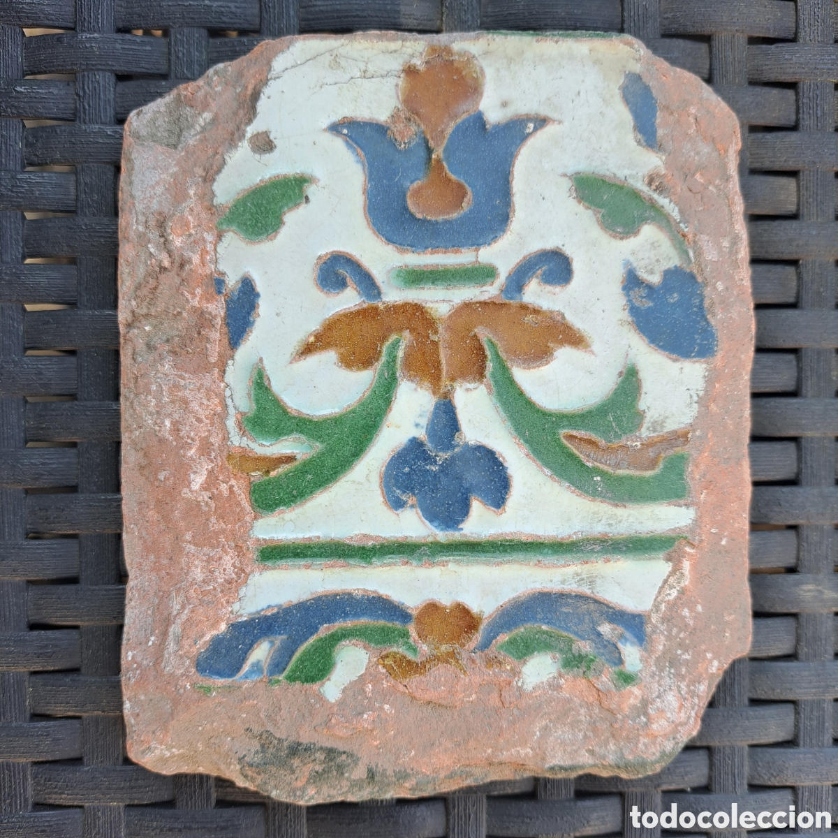 Antig&uuml;edades: Azulejo Toledo. Siglo XVI. - Foto 1