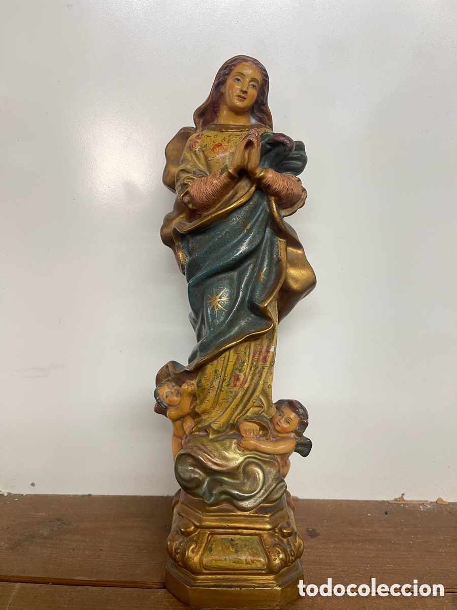 Antig&uuml;edades: Virgen de la Concepci&oacute;n 33cms - SYRA Barcelona - Foto 2