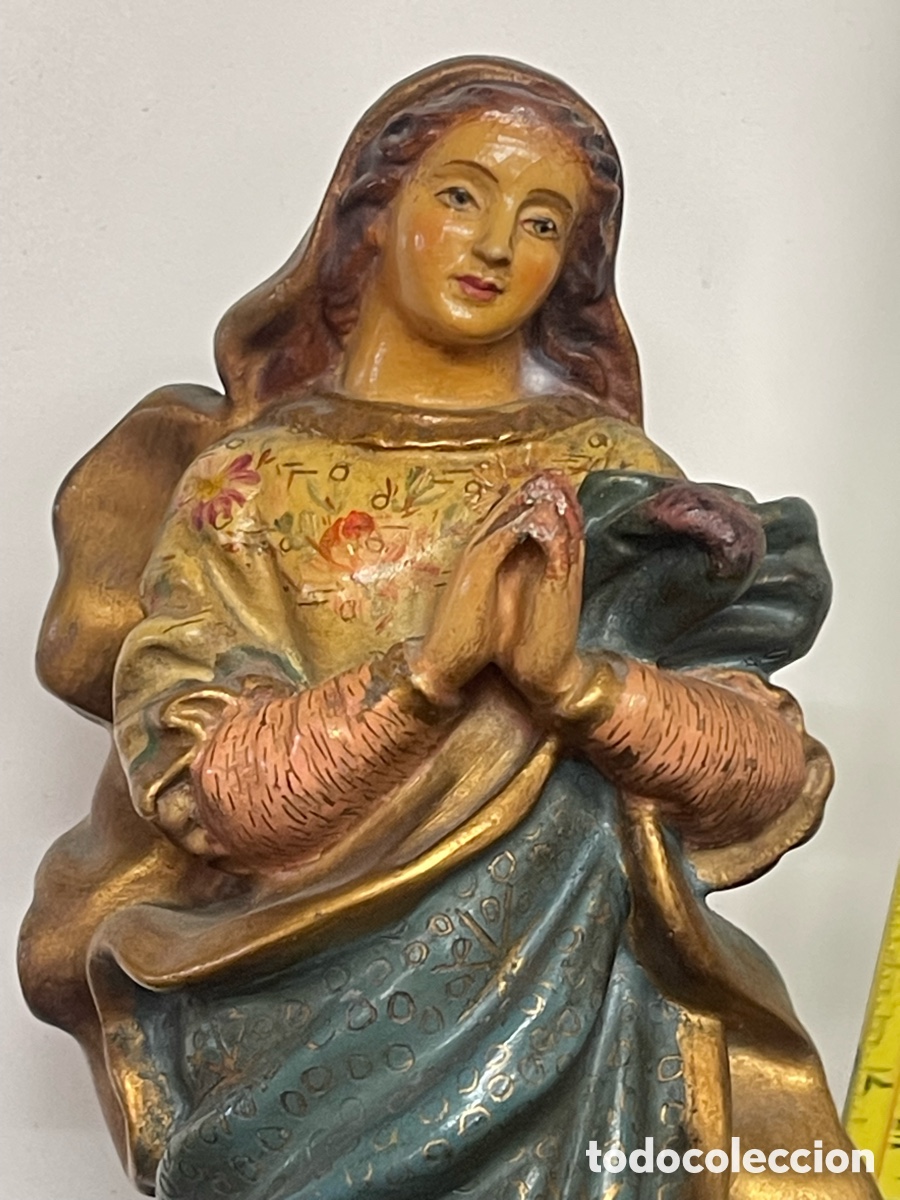 Antig&uuml;edades: Virgen de la Concepci&oacute;n 33cms - SYRA Barcelona - Foto 3