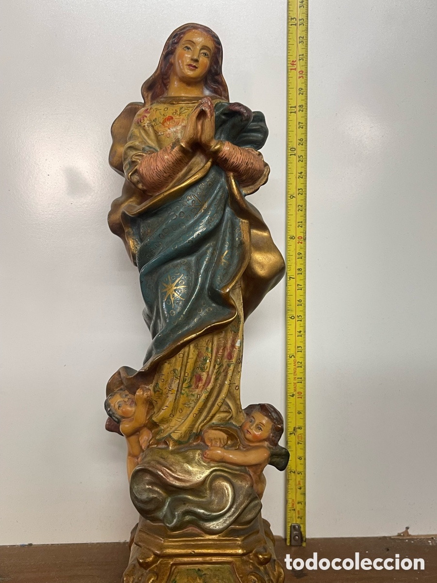 Antig&uuml;edades: Virgen de la Concepci&oacute;n 33cms - SYRA Barcelona - Foto 4