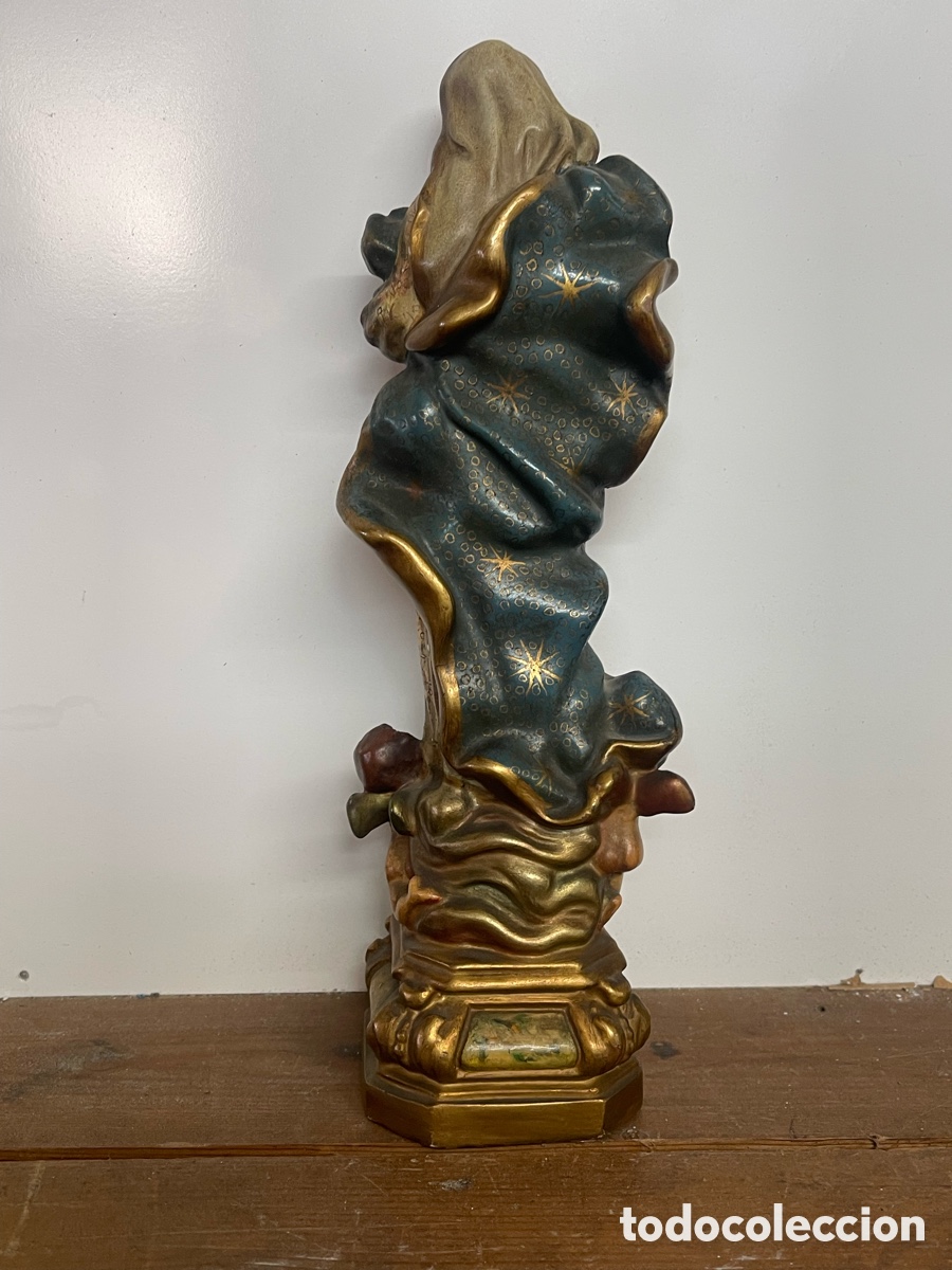 Antig&uuml;edades: Virgen de la Concepci&oacute;n 33cms - SYRA Barcelona - Foto 5