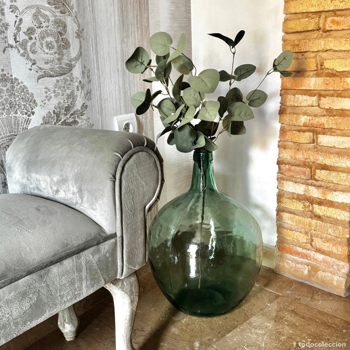Antig&uuml;edades: Damajuanas antiguas verdes - Foto 2