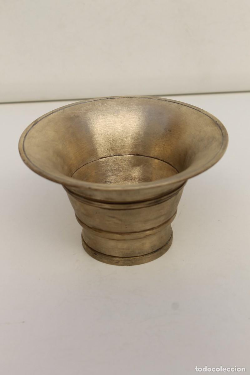 Antig&uuml;edades: ANTIGUO ALMIREZ MORTERO DE BRONCE . 500G - Foto 2