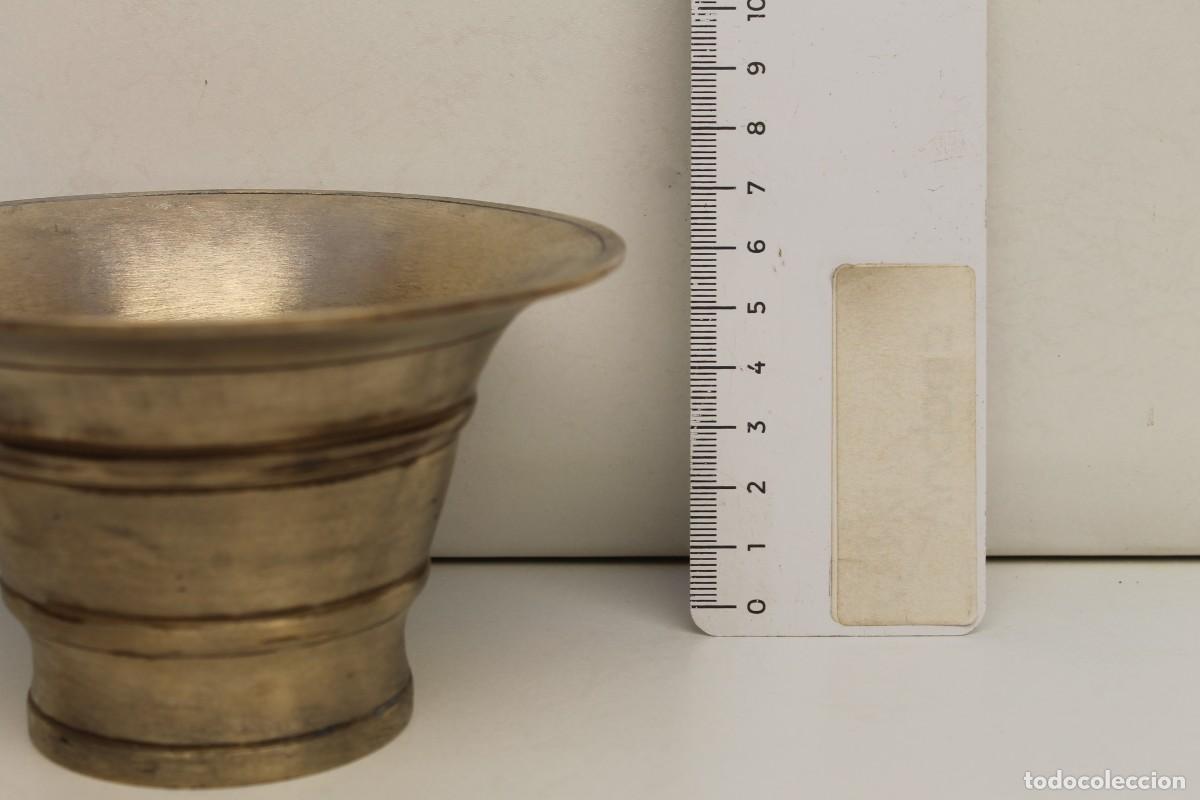 Antig&uuml;edades: ANTIGUO ALMIREZ MORTERO DE BRONCE . 500G - Foto 3