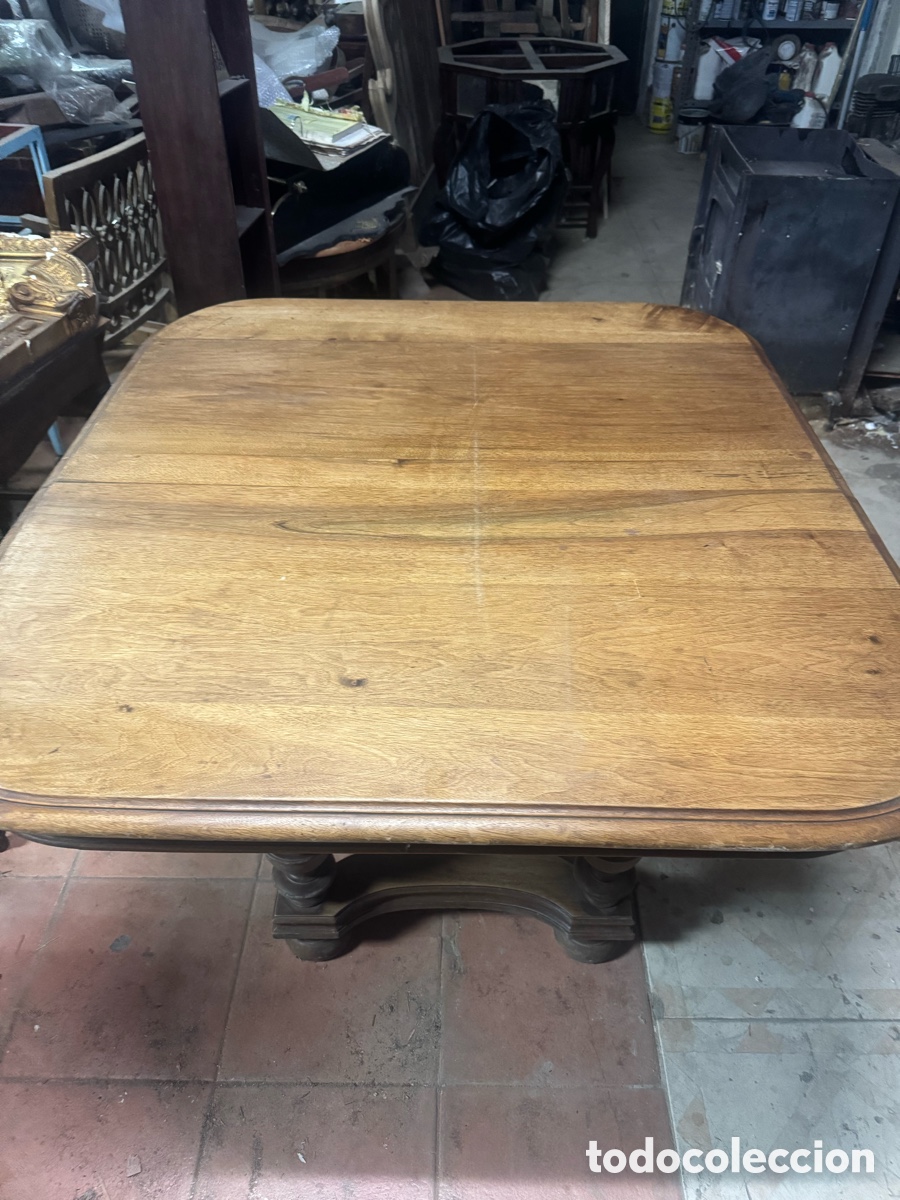 Antig&uuml;edades: Mesa espa&ntilde;ola madera de nogal - Foto 1
