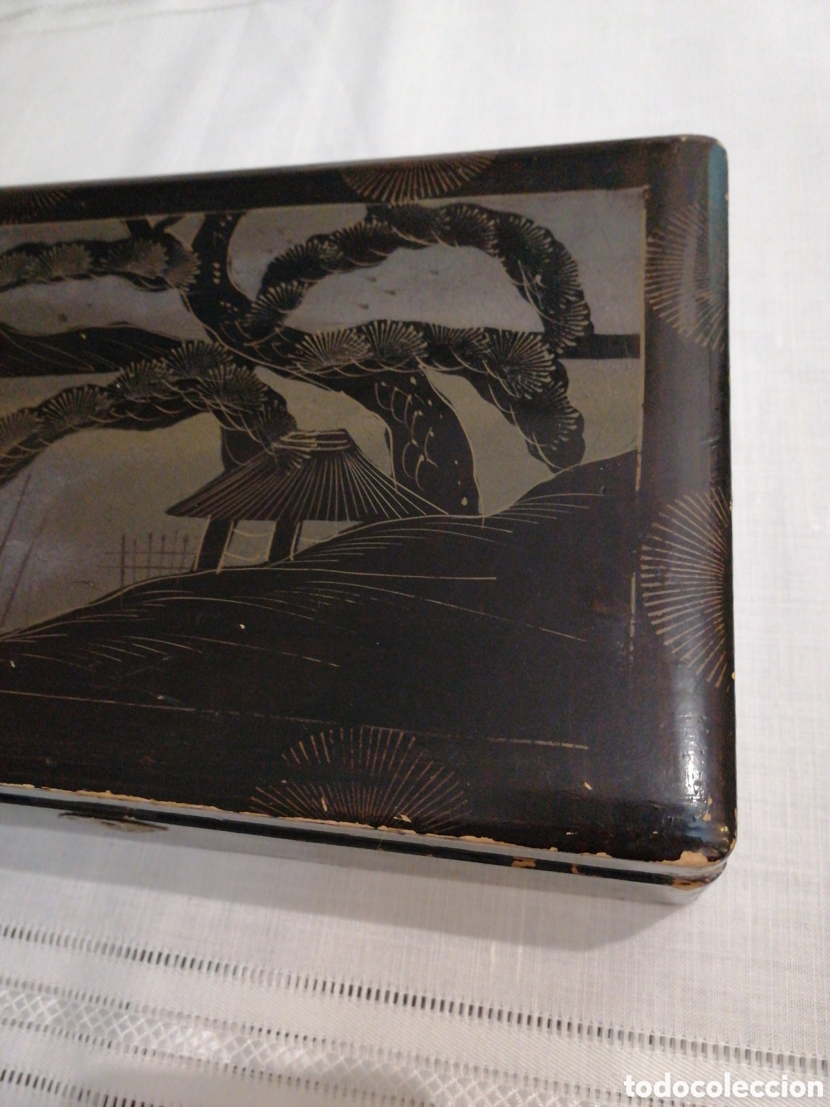 Antig&uuml;edades: Caja lacada oriental - Foto 2