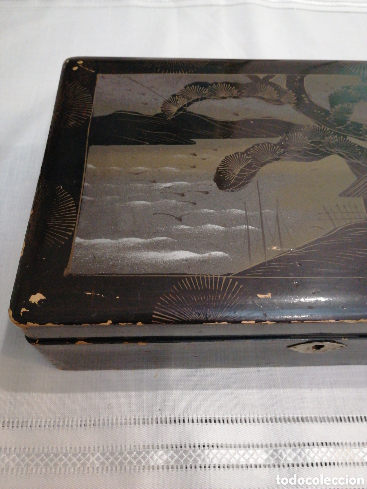 Antig&uuml;edades: Caja lacada oriental - Foto 3