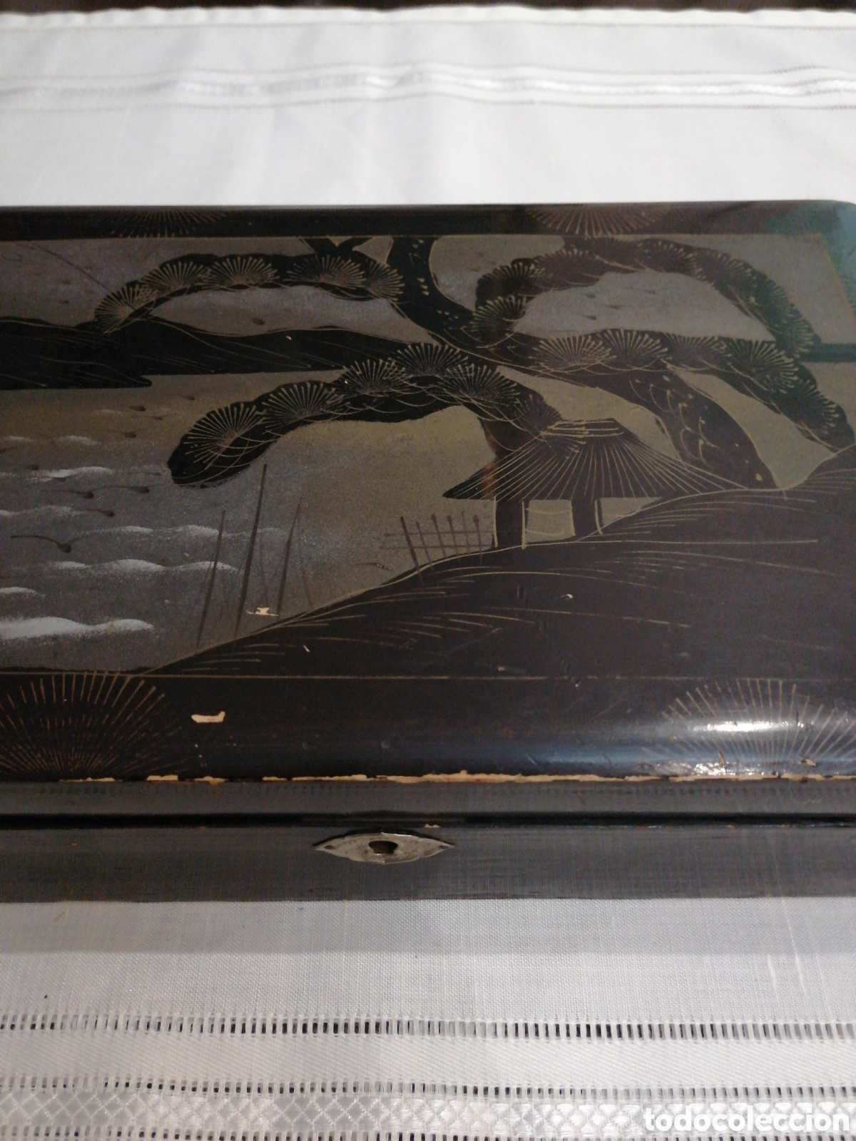 Antig&uuml;edades: Caja lacada oriental - Foto 4