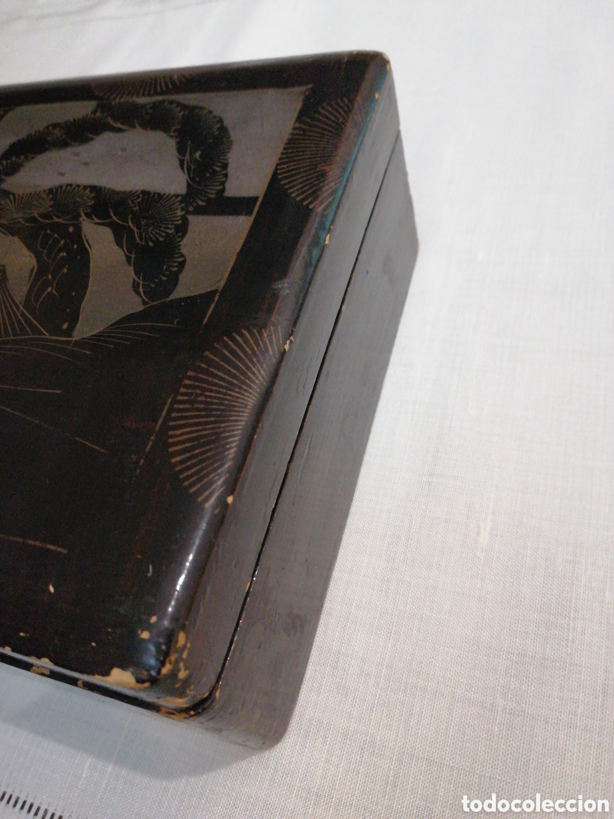 Antig&uuml;edades: Caja lacada oriental - Foto 6