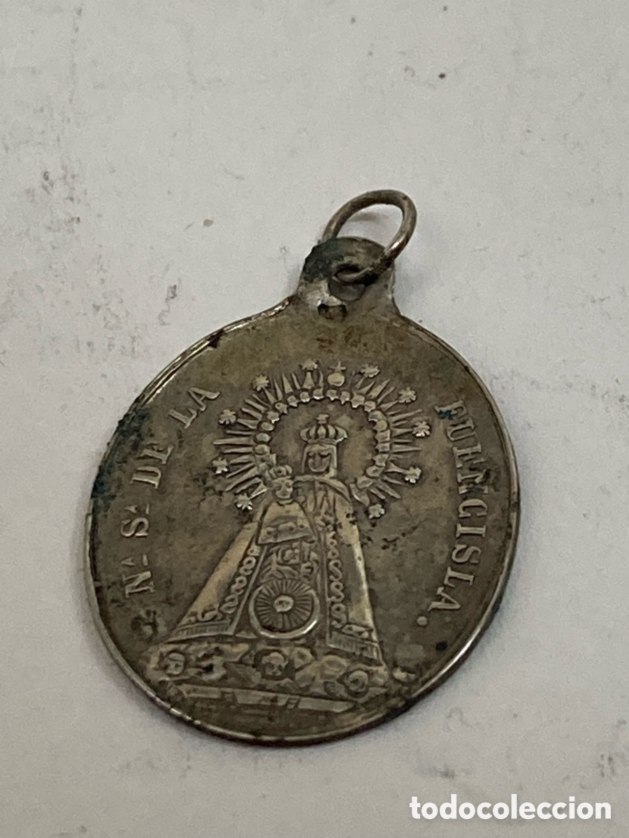 Antig&uuml;edades: Medalla de plata religiosa C554 - Foto 1