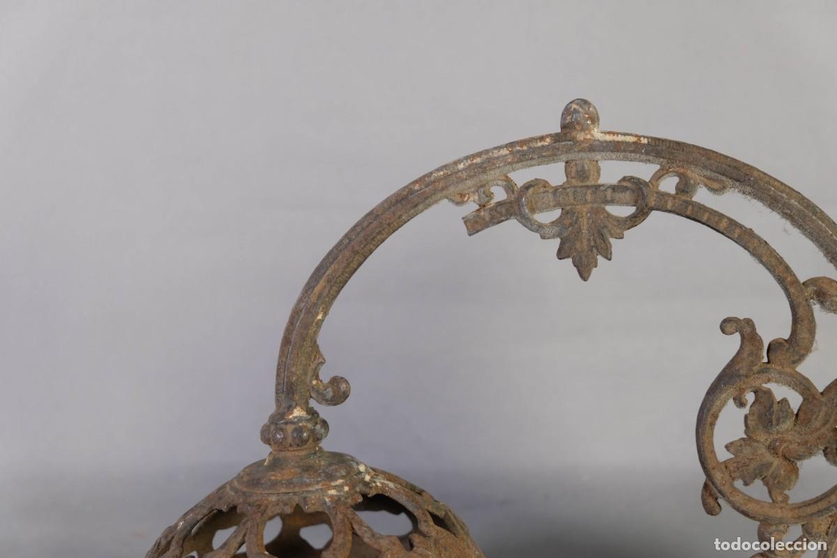 Antig&uuml;edades: APLIQUE EN METAL SIGLO XIX - Foto 3