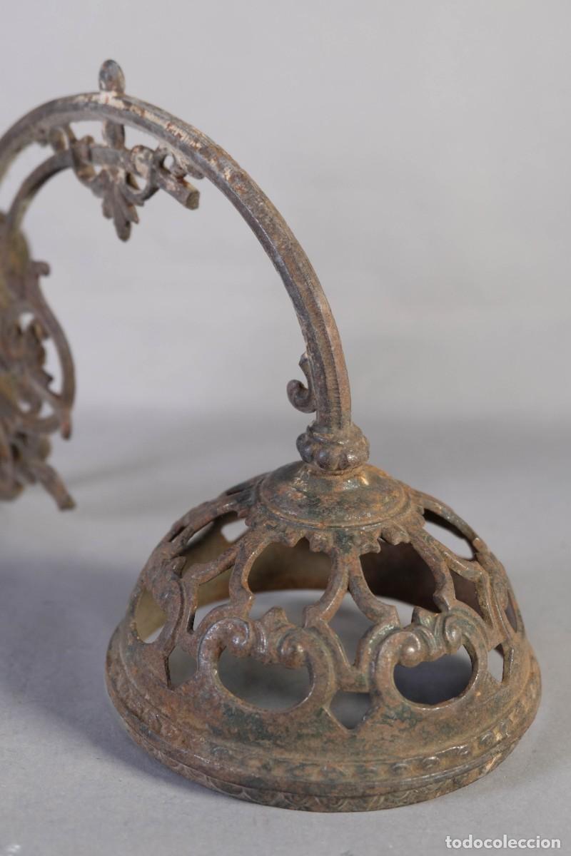 Antig&uuml;edades: APLIQUE EN METAL SIGLO XIX - Foto 7