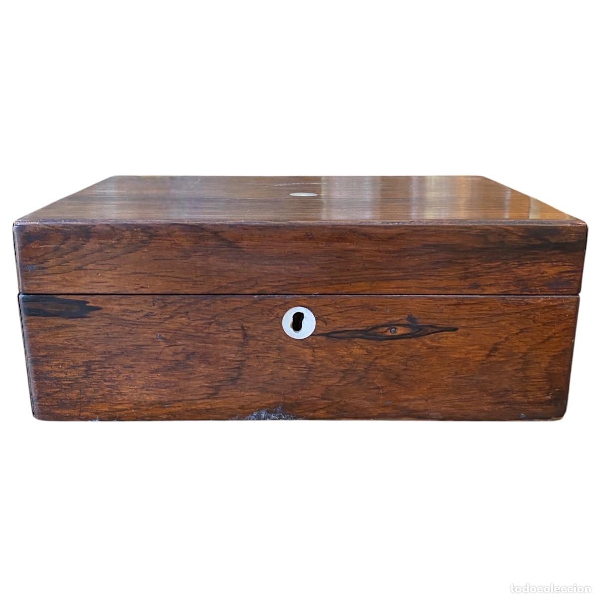 Antig&uuml;edades: Joyero Victoriano de Madera de Palisandro - Foto 1