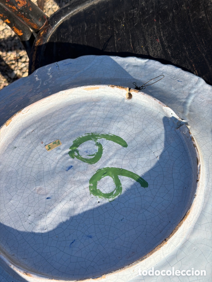 Antig&uuml;edades: Plato de Talavera gran tama&ntilde;o - Foto 3