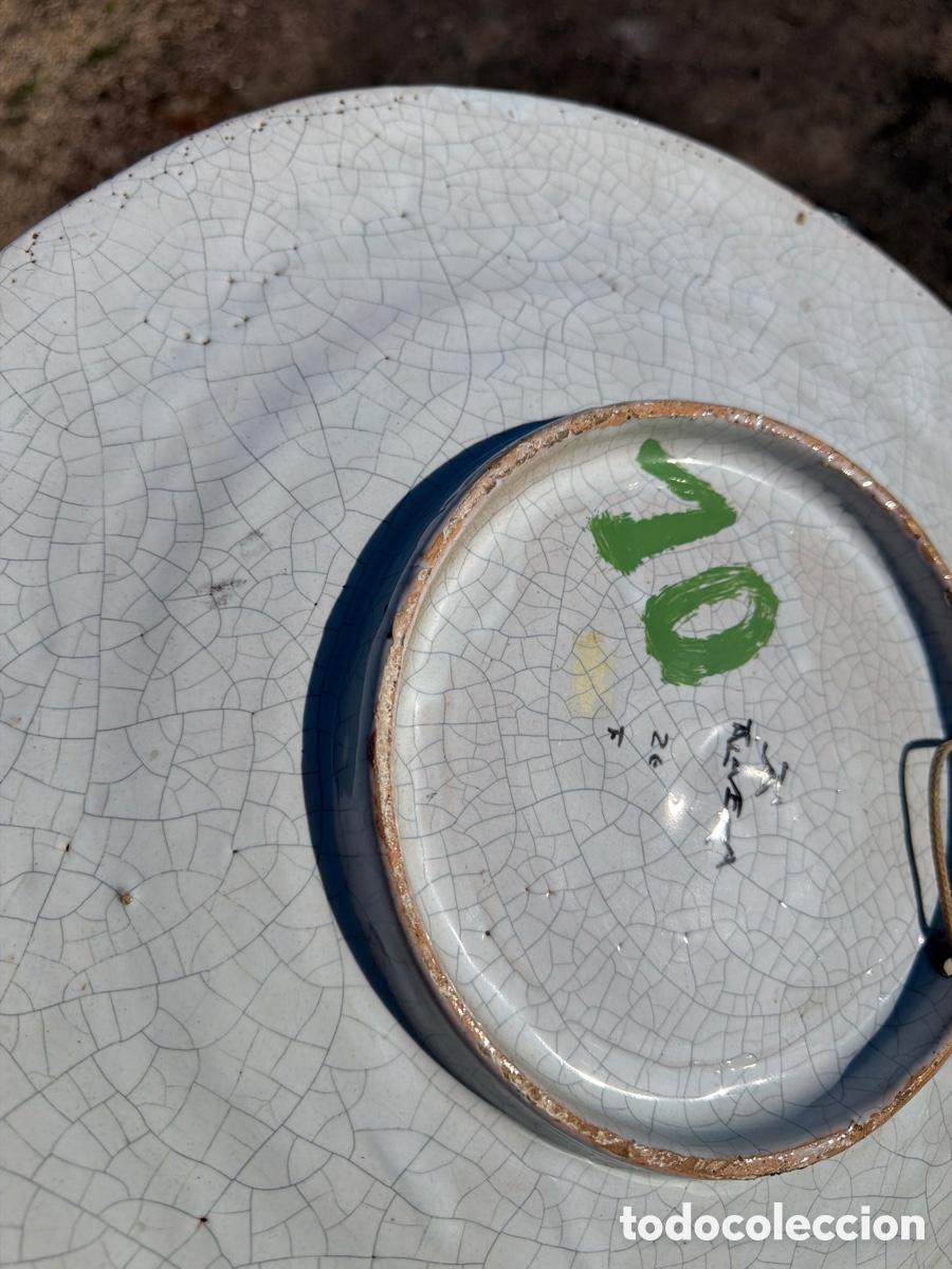 Antig&uuml;edades: Plato de Talavera gran tama&ntilde;o - Foto 3