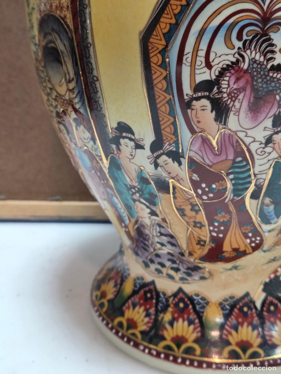 Antig&uuml;edades: jarron de ceramica oriental - Foto 4