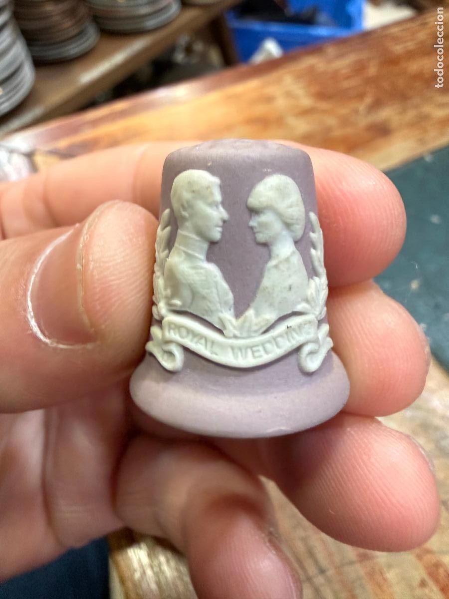 Antig&uuml;edades: DEDAL CERAMICA WEDGWOOD BODA DIANA Y CARLOS DE INGLATERRA
