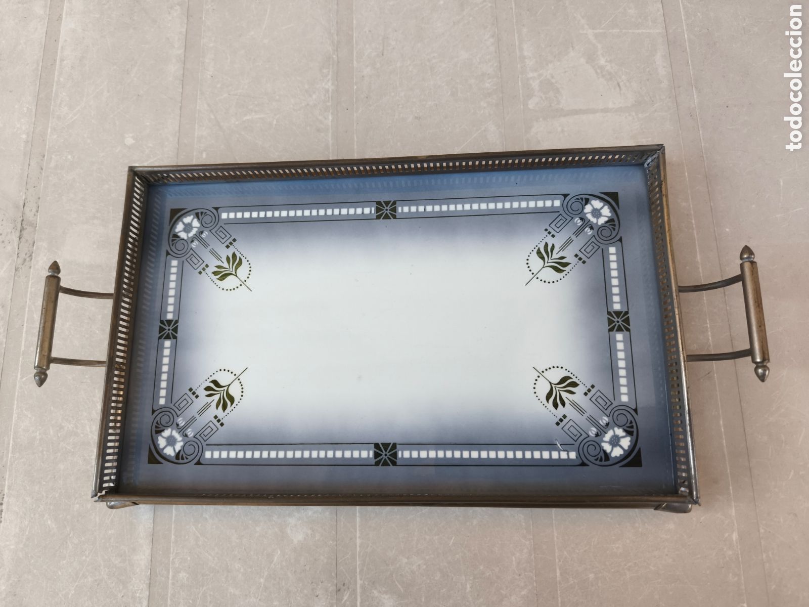 Antig&uuml;edades: Espectacular bandeja de porcelana, Max Dannhorn