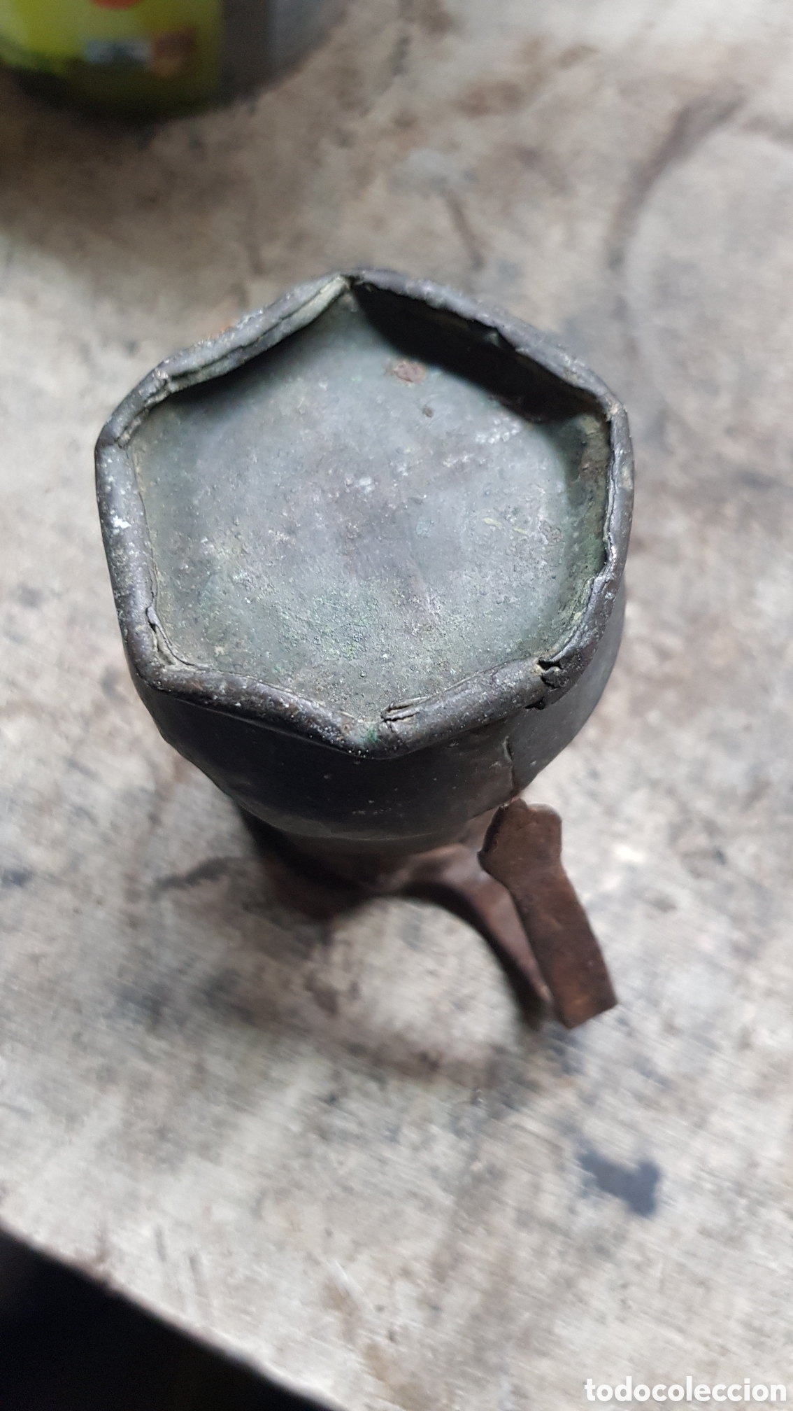 Antig&uuml;edades: Jarrita antigua de Zinc - Foto 2