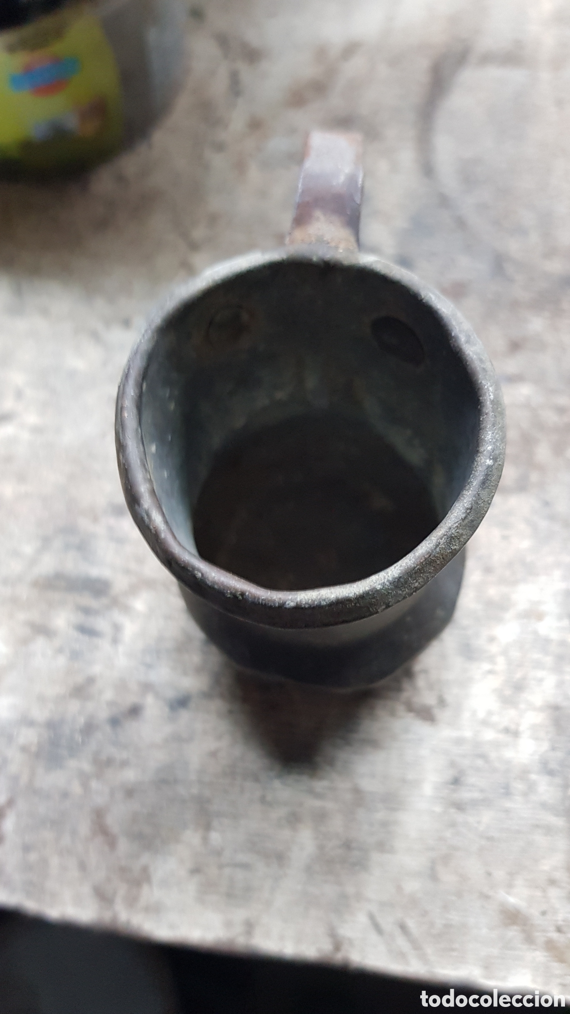 Antig&uuml;edades: Jarrita antigua de Zinc - Foto 4