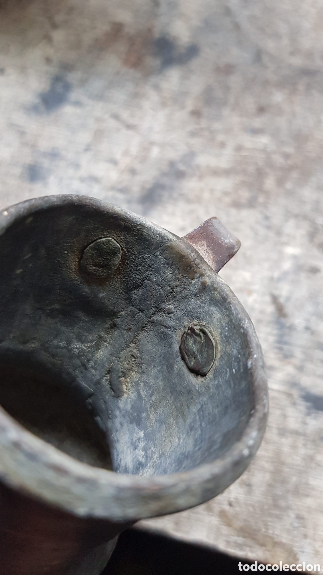 Antig&uuml;edades: Jarrita antigua de Zinc - Foto 5