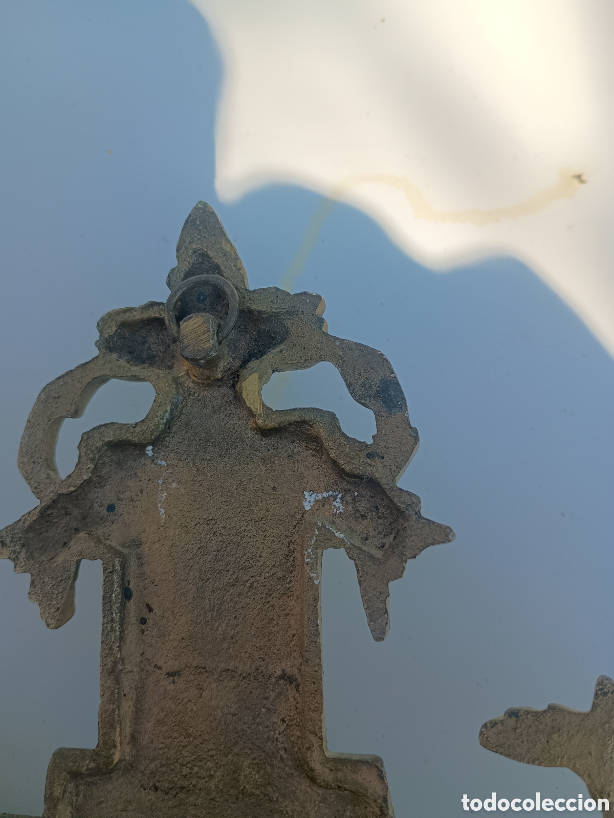 Antig&uuml;edades: Gran crucifijo bronce - Foto 8
