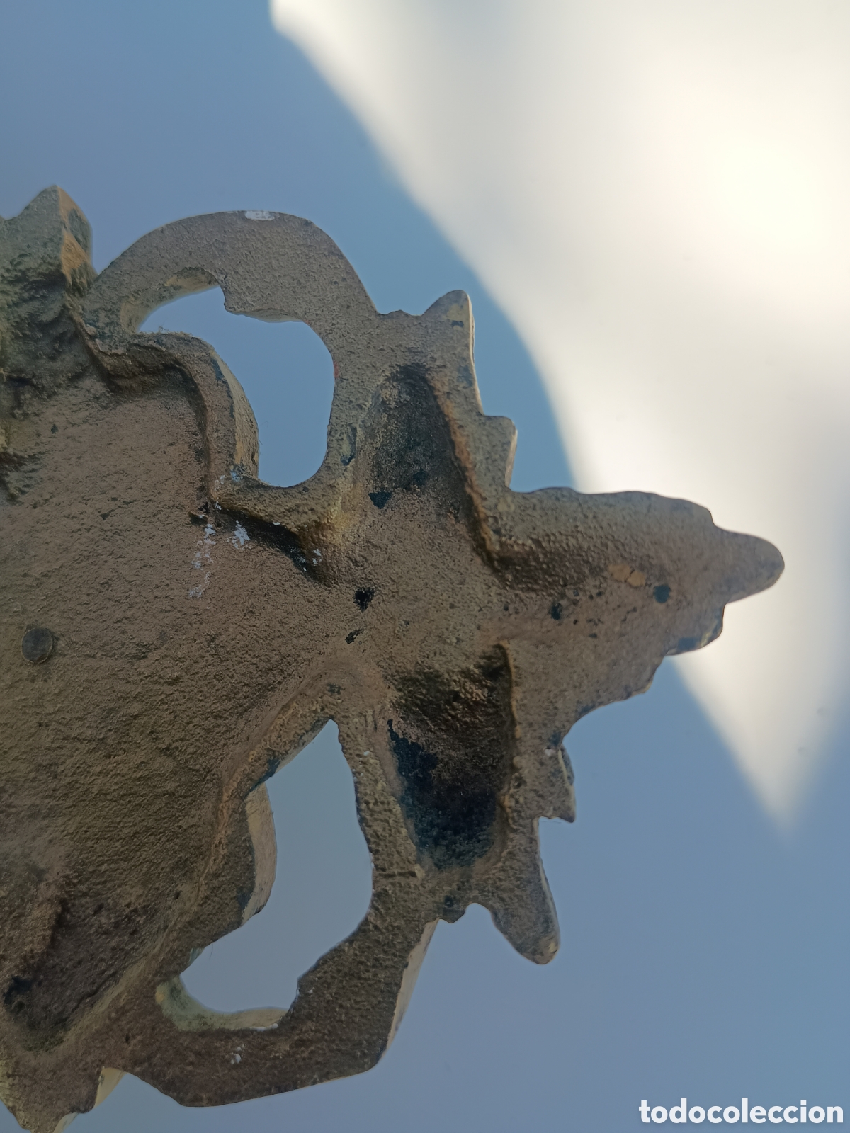 Antig&uuml;edades: Gran crucifijo bronce - Foto 9