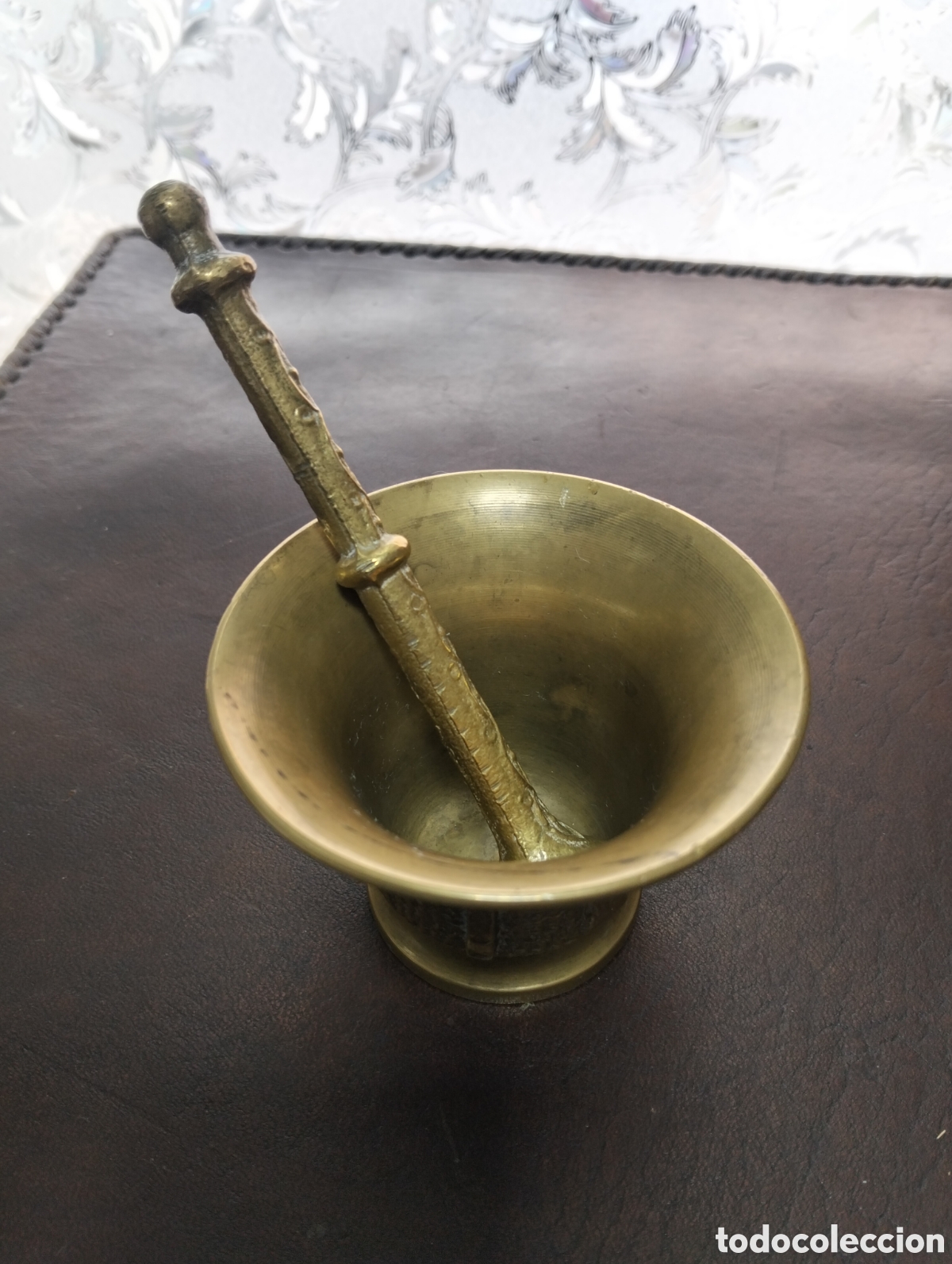 Antig&uuml;edades: Antiguo almirez o mortero de bronce - Foto 1