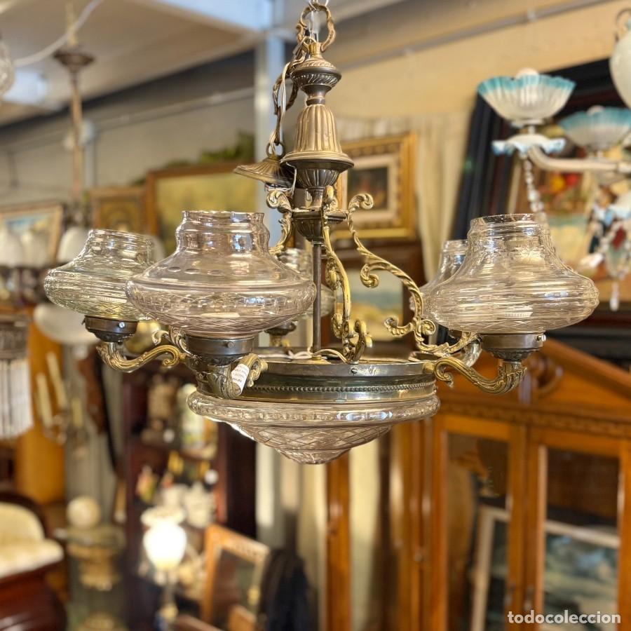 Antig&uuml;edades: Antigua L&aacute;mpara de Techo - Foto 1