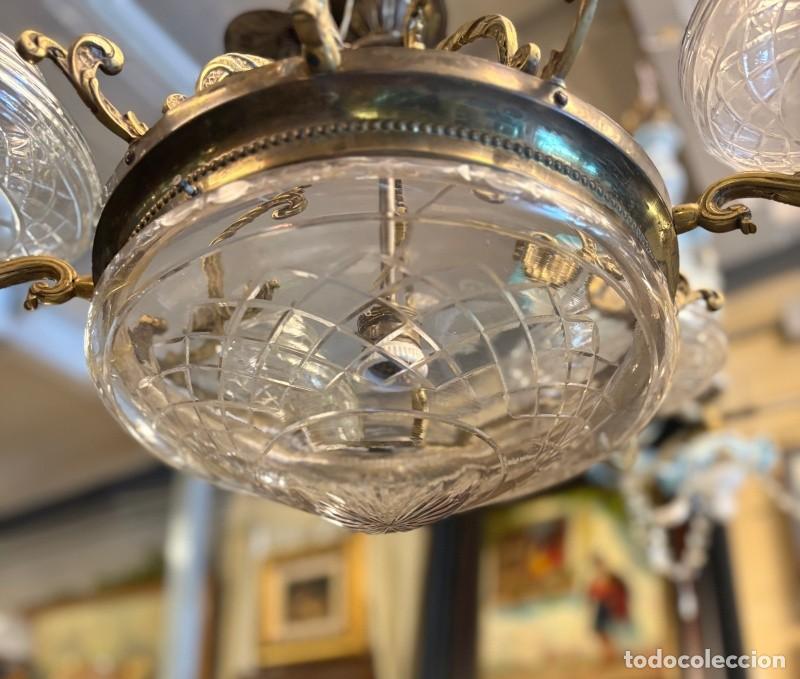 Antig&uuml;edades: Antigua L&aacute;mpara de Techo - Foto 5