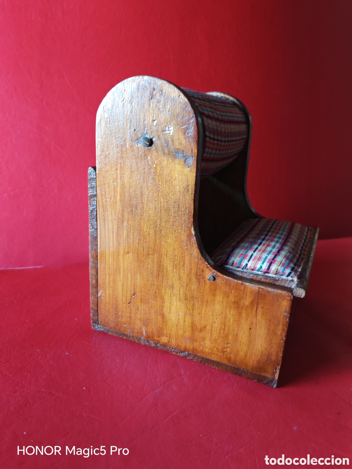 Antig&uuml;edades: Caja bastidor bolillos - Foto 2