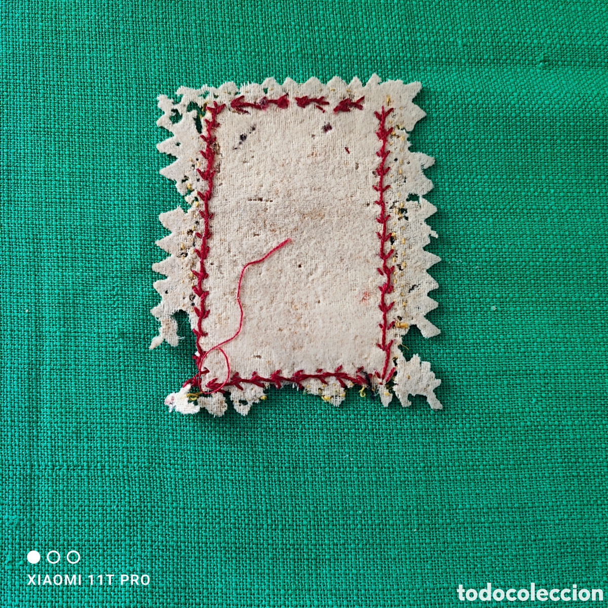 Antig&uuml;edades: Escapulario detente sagrado coraz&oacute;n. - Foto 4