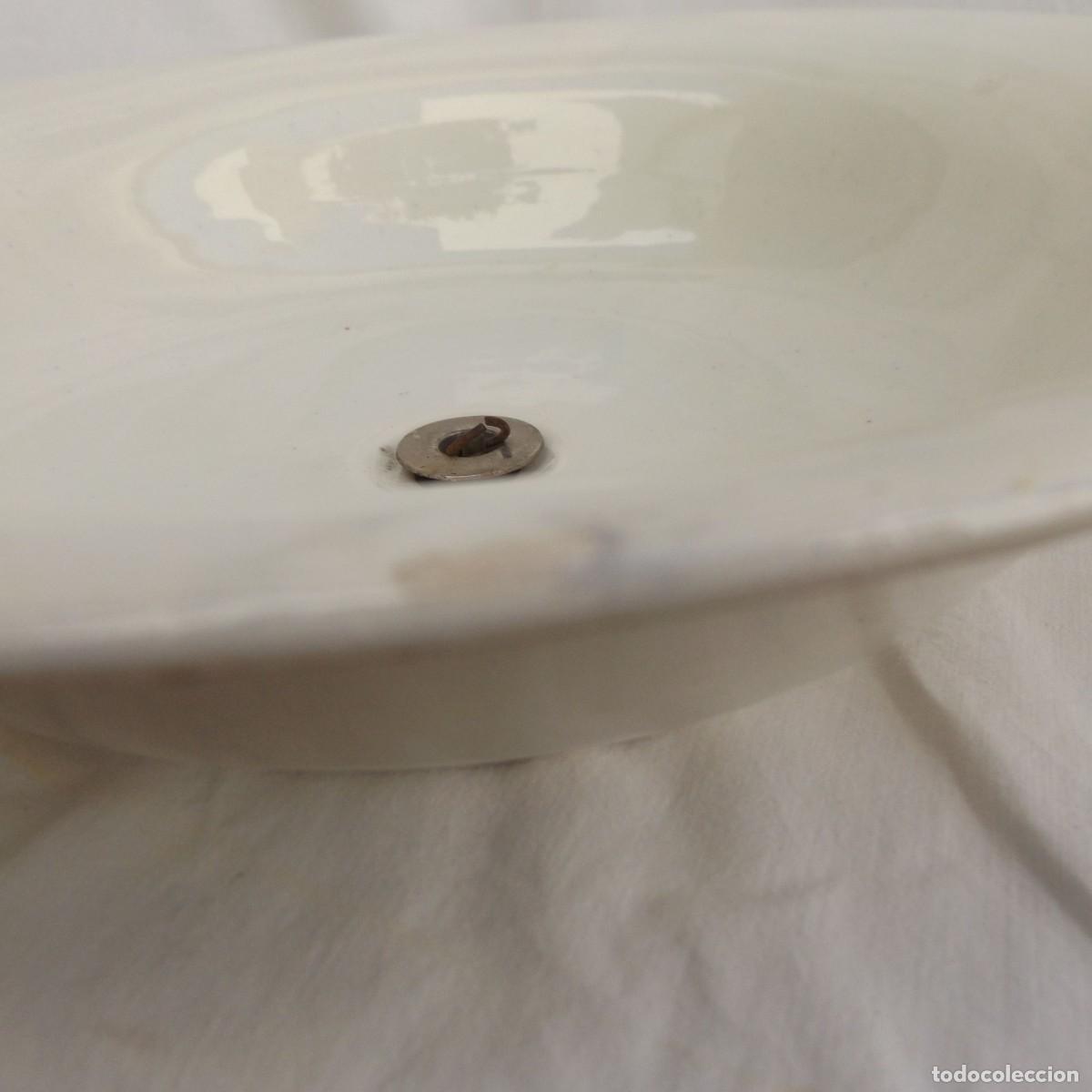 Antig&uuml;edades: cofaina de lavabo en ceramica - Foto 5
