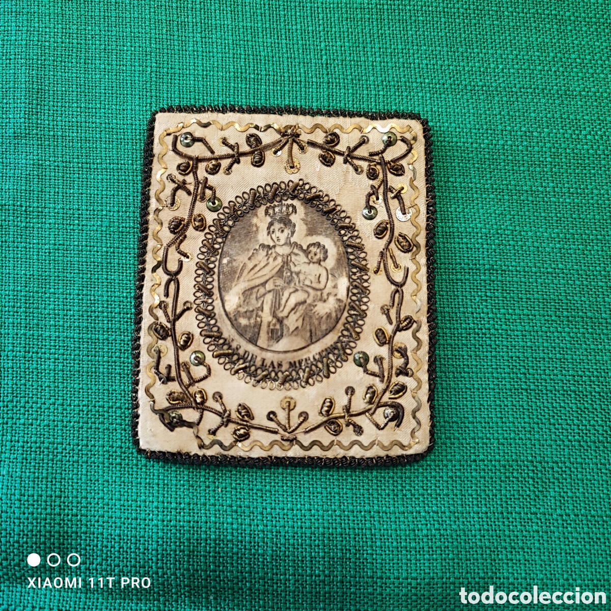 Antig&uuml;edades: Escapulario virgen del Carmen. - Foto 1