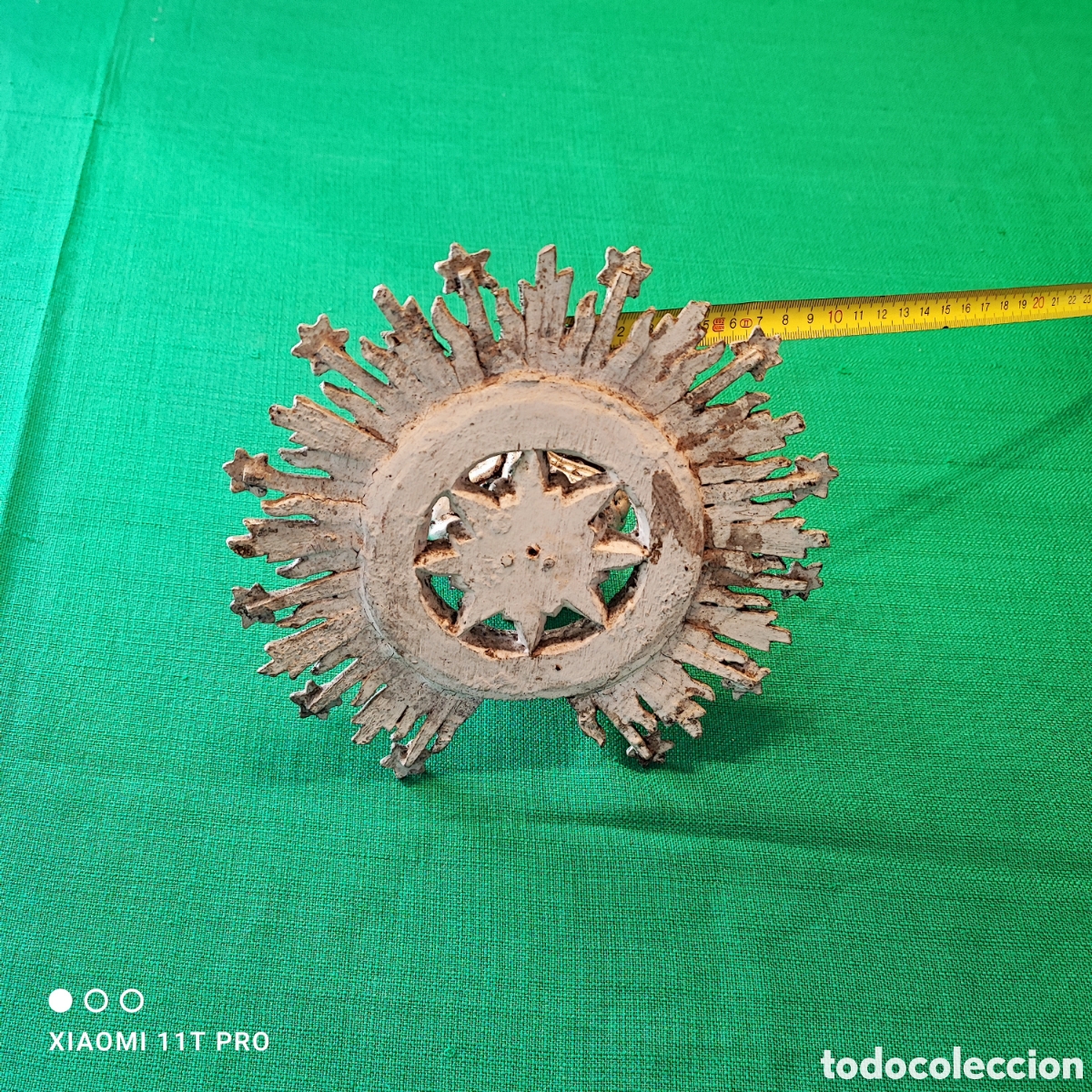 Antig&uuml;edades: Corona de talla de la virgen Dolorosa - Foto 3