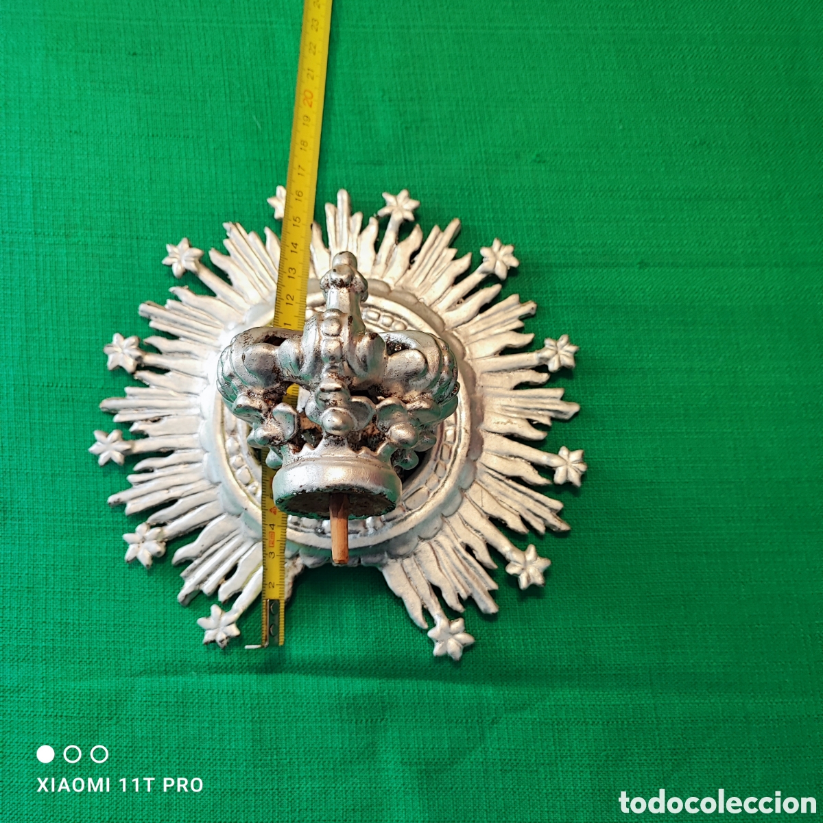 Antig&uuml;edades: Corona de talla de la virgen Dolorosa - Foto 1