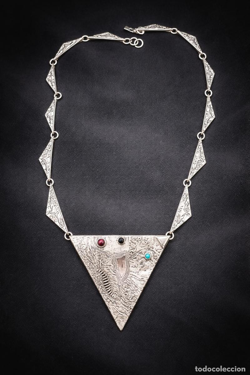 Antig&uuml;edades: Gargantilla de plata vintage - Foto 1