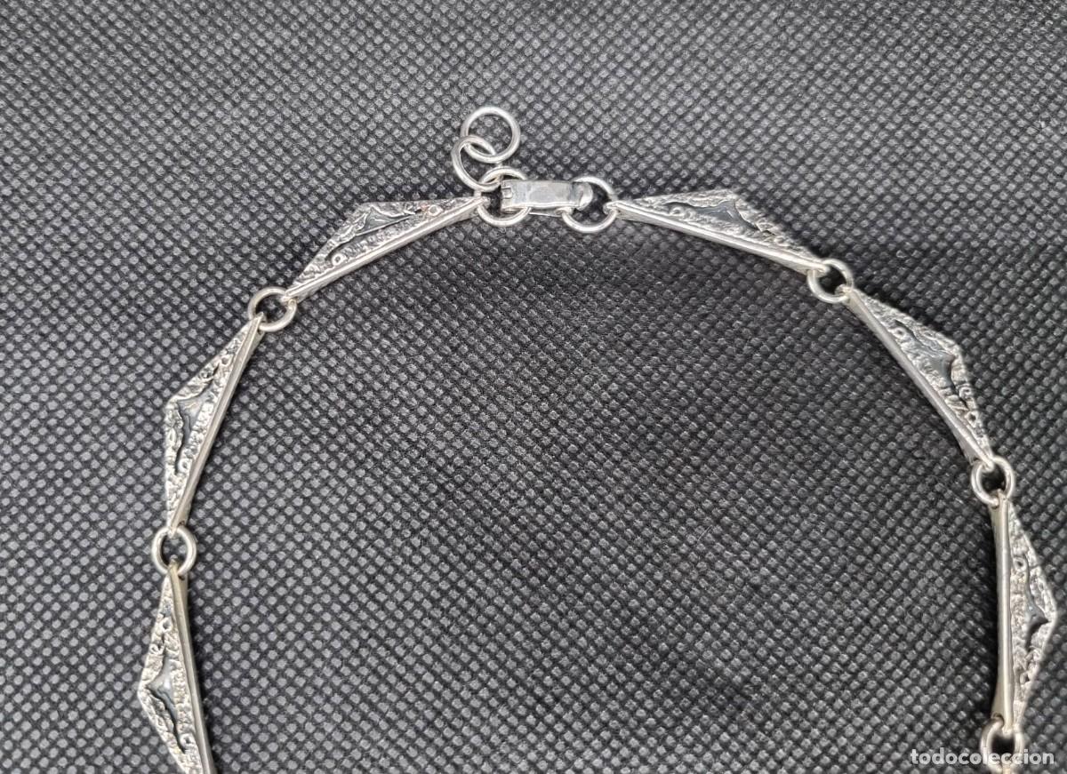 Antig&uuml;edades: Gargantilla de plata vintage - Foto 7