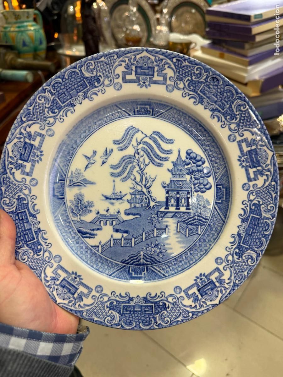 Antig&uuml;edades: PLATO CERAMICA INGLESA - MEDIDA 24,5 CM