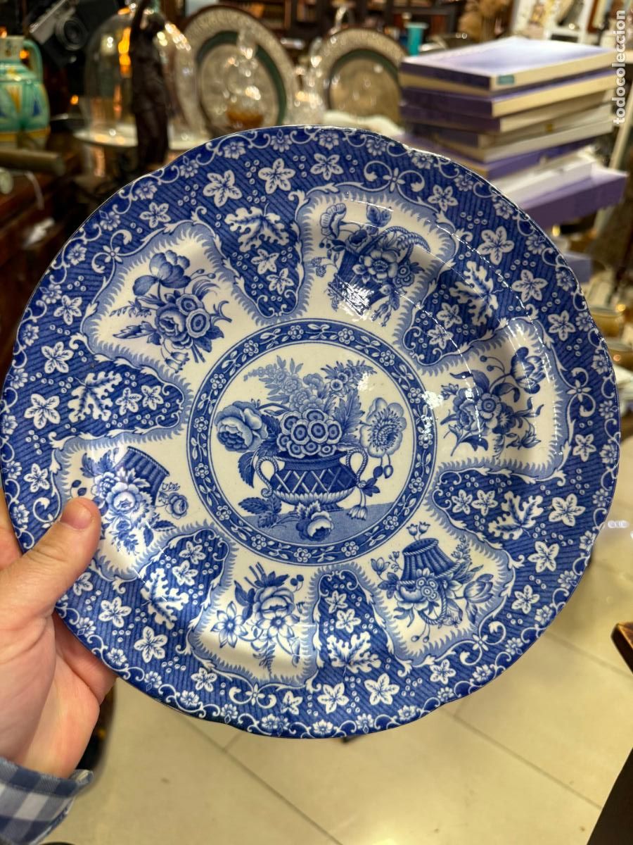 Antig&uuml;edades: PLATO CERAMICA INGLESA - MEDIDA 25 CM