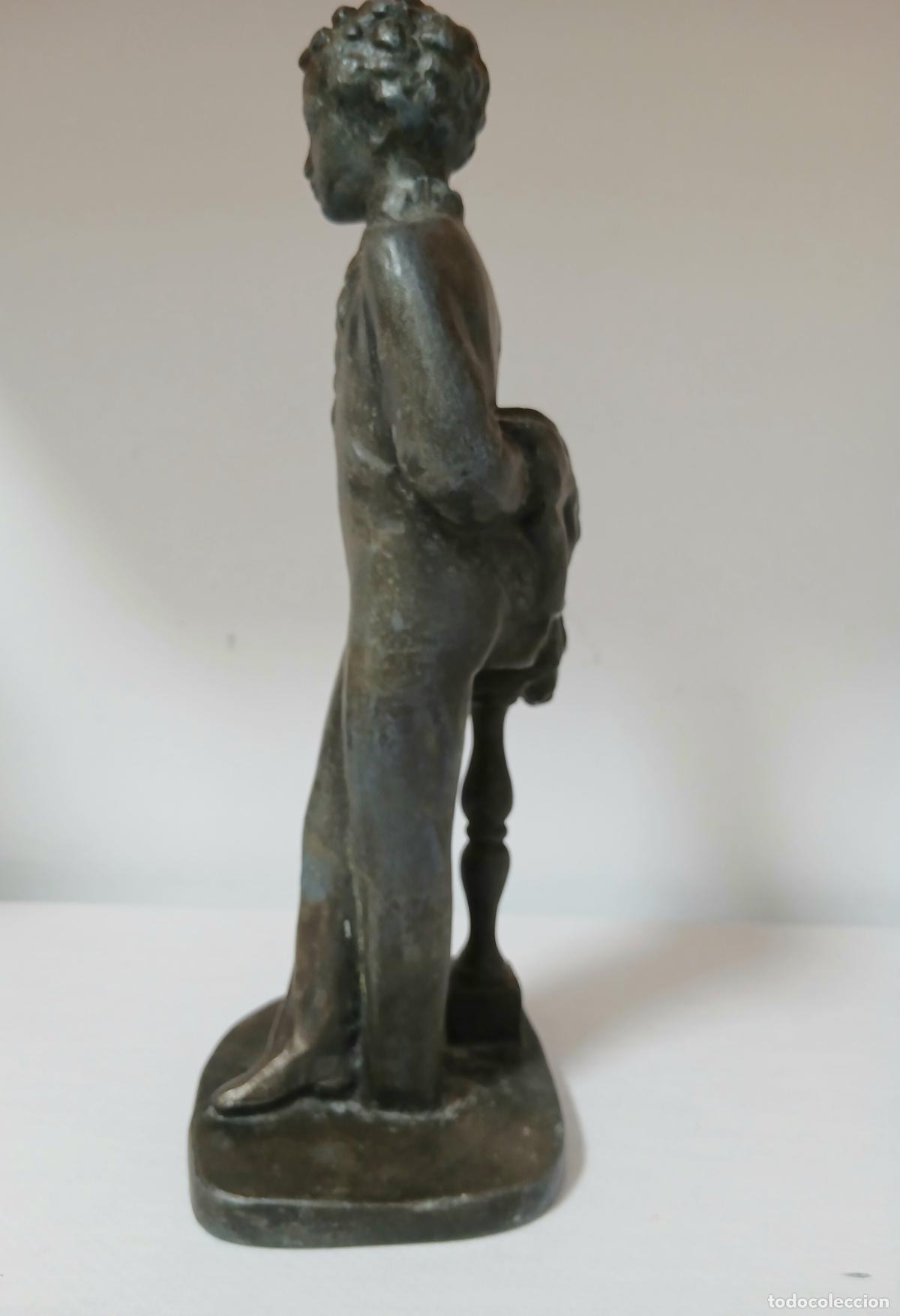 Antig&uuml;edades: Figura monumental A .Pushkin.Silumina - Foto 4