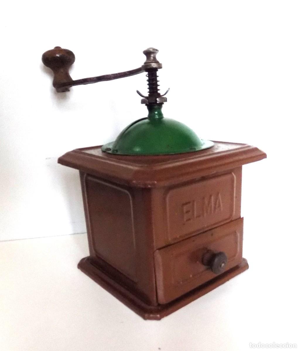 Antiquit&auml;ten: RARO MOLINILLO DE CAF&Eacute; DE CHAPA MARCA ELMA. MODELO 1417. TAMA&Ntilde;O 1. ESPA&Ntilde;A. CA. 1924/1945