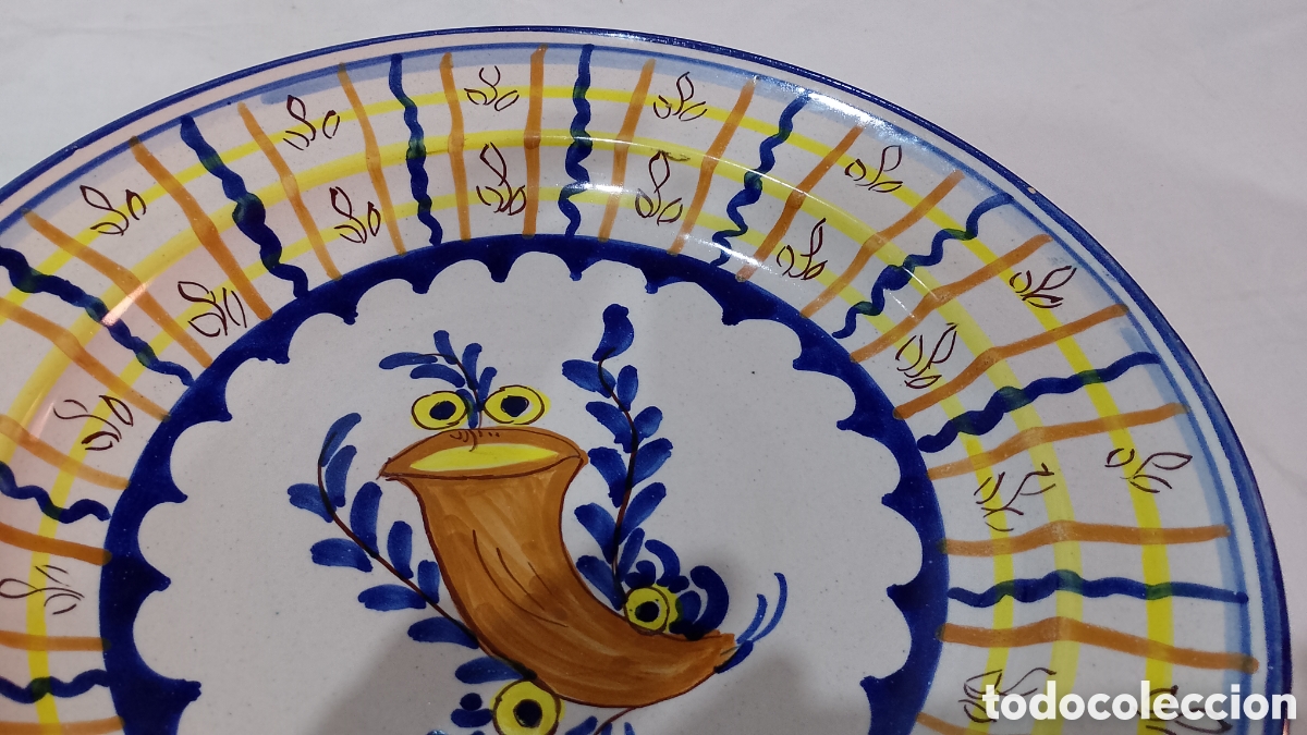 Antig&uuml;edades: Gran plato de Manises siglo XIX - Foto 2