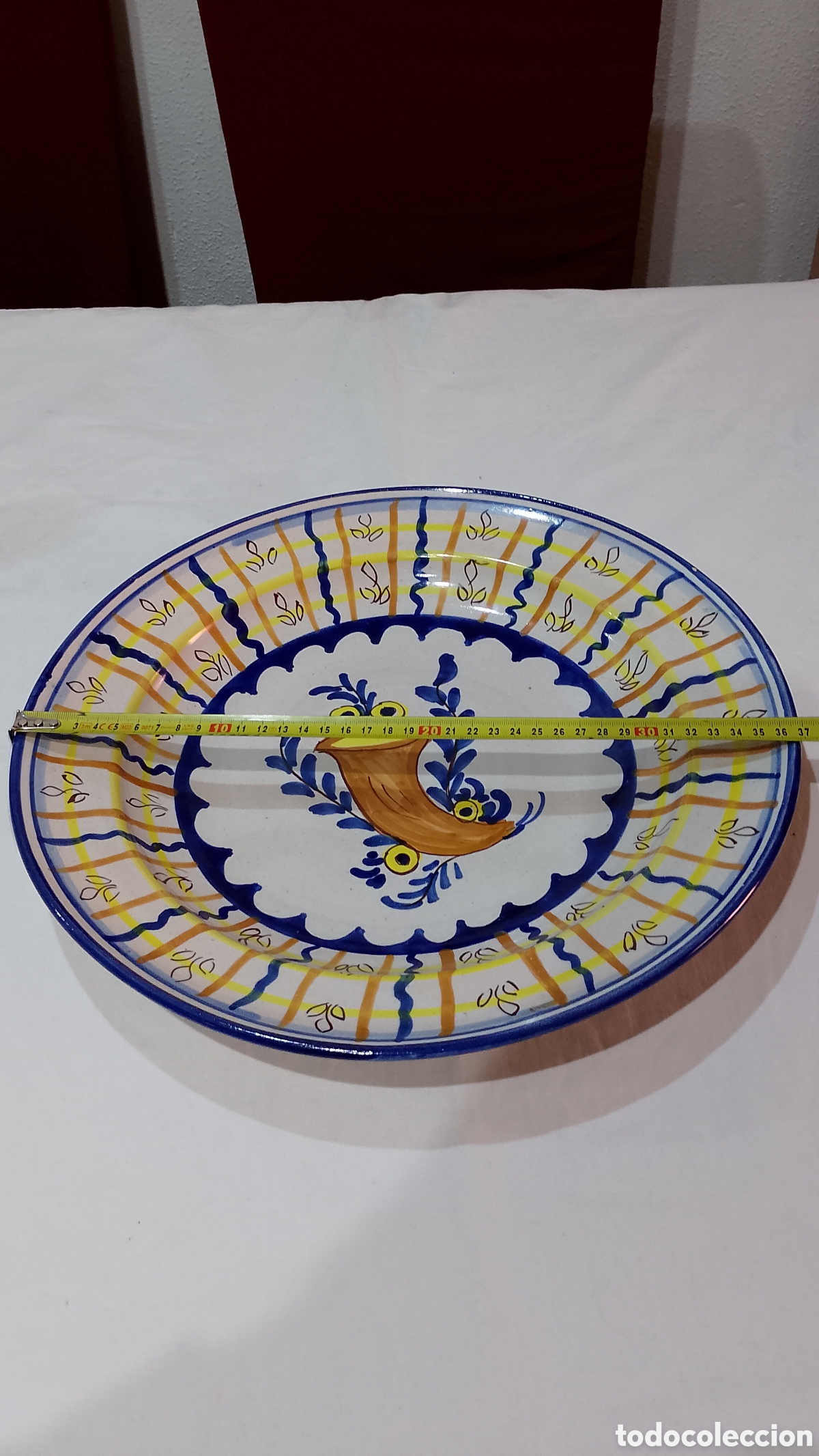 Antig&uuml;edades: Gran plato de Manises siglo XIX - Foto 8