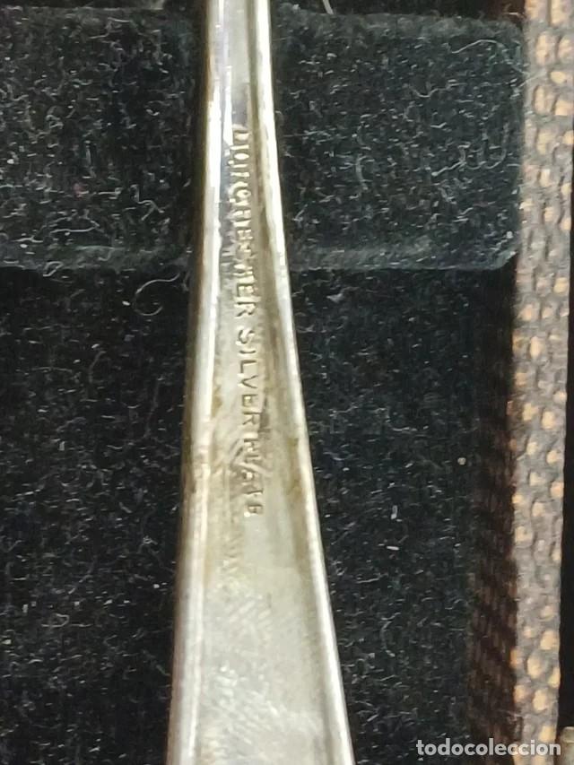 Antig&uuml;edades: Cucharita y cuchillo plata de postre - Foto 4