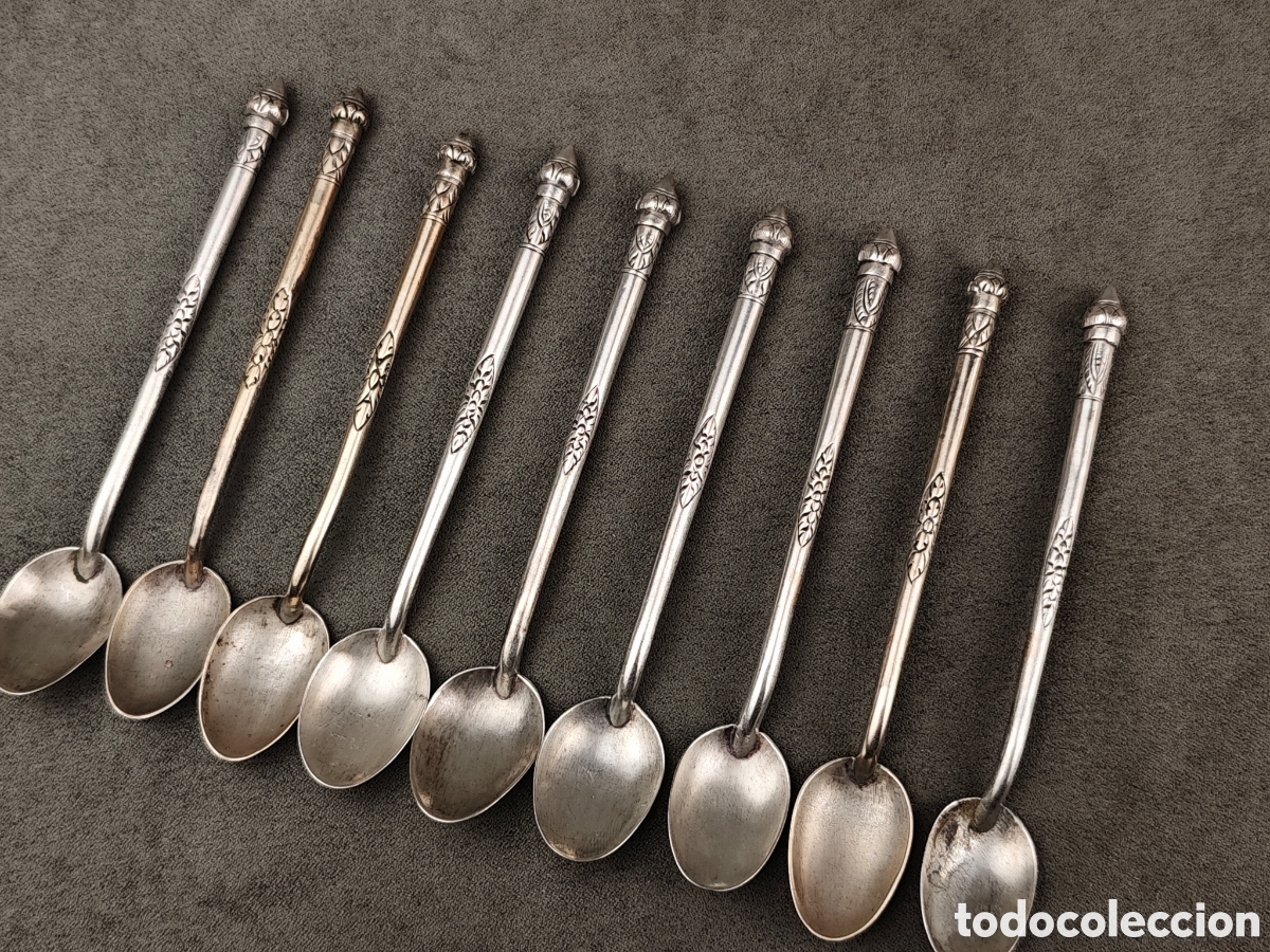 Antig&uuml;edades: Antiguas Cucharas Indochinas de Plata - Foto 3