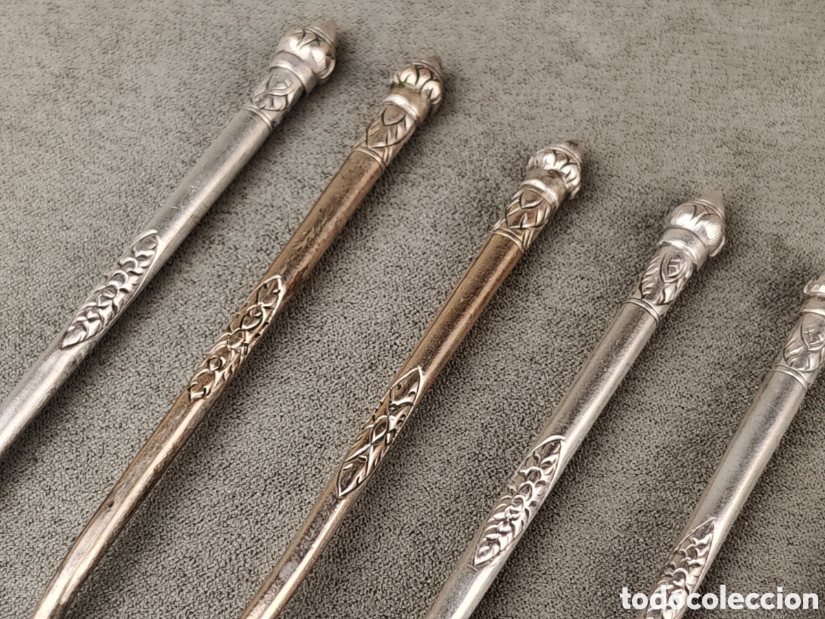 Antig&uuml;edades: Antiguas Cucharas Indochinas de Plata - Foto 4