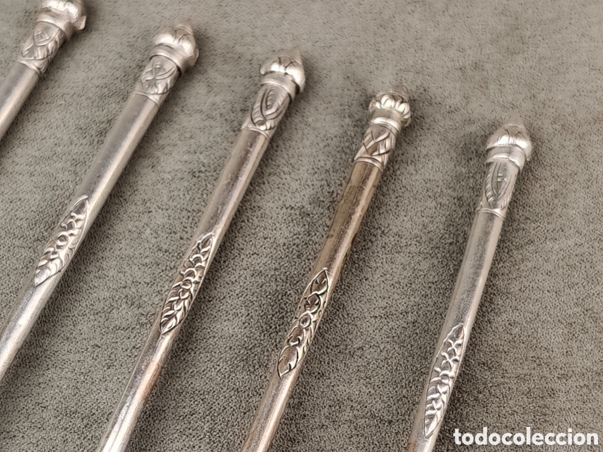 Antig&uuml;edades: Antiguas Cucharas Indochinas de Plata - Foto 6