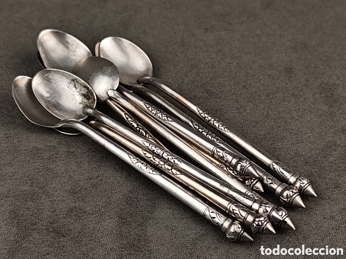 Antig&uuml;edades: Antiguas Cucharas Indochinas de Plata - Foto 7