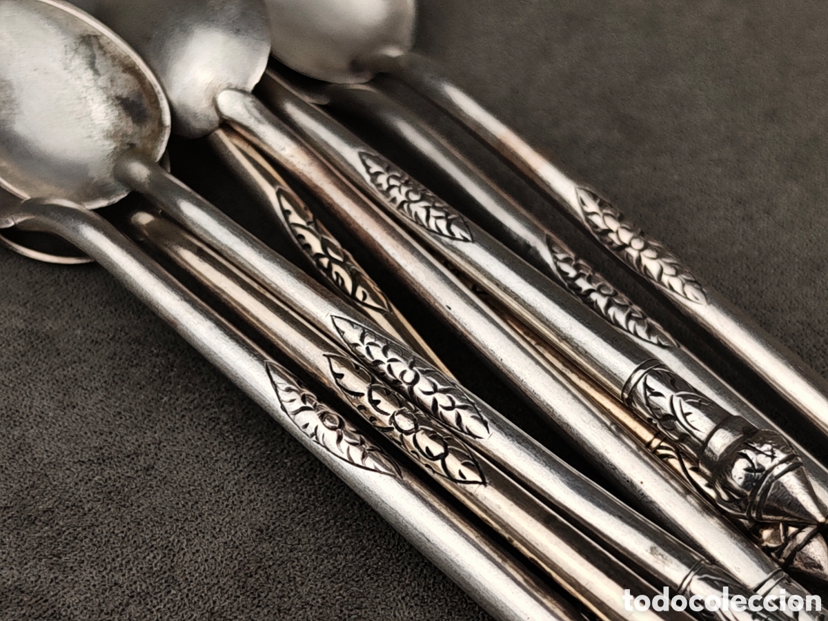 Antig&uuml;edades: Antiguas Cucharas Indochinas de Plata - Foto 9